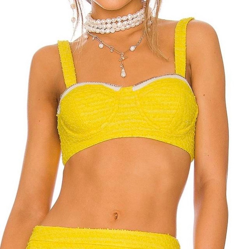 Yellow ASSIGNMENT Crop Top
